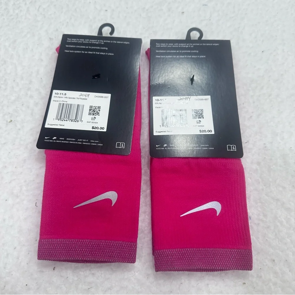 Pink Nike Spark Running Socks